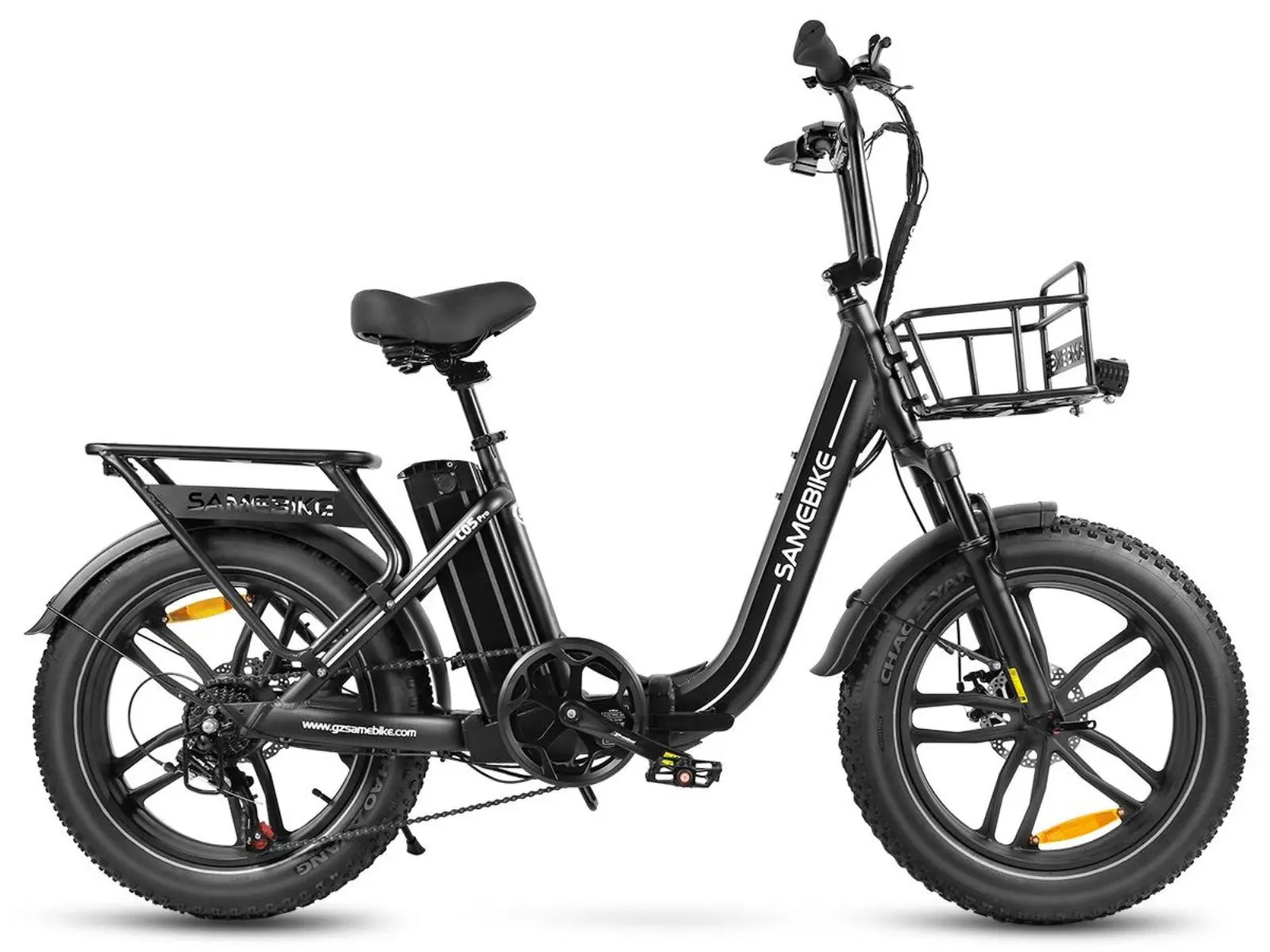 SAMEBIKE C05 Pro Bicicleta Eléctrica Plegable Fat Bike 20" – 250W, Batería 36V 13Ah, Hasta 90 km