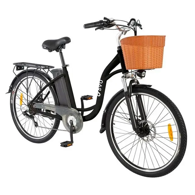 DYU C6 Pro Bicicleta Eléctrica Urbana 26" – 250W, Batería 36V 15.6Ah, hasta 80 km 3 DYU C6 Pro Bicicleta Eléctrica Urbana 26" – 250W, Batería 36V 15.6Ah, hasta 80 km - Imagen 2