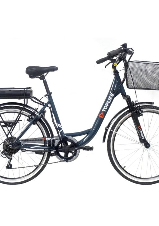 TOPLIFE E-4600 Bicicleta Eléctrica Urbana 250W – Batería 36V 13Ah, hasta 90 km de autonomía