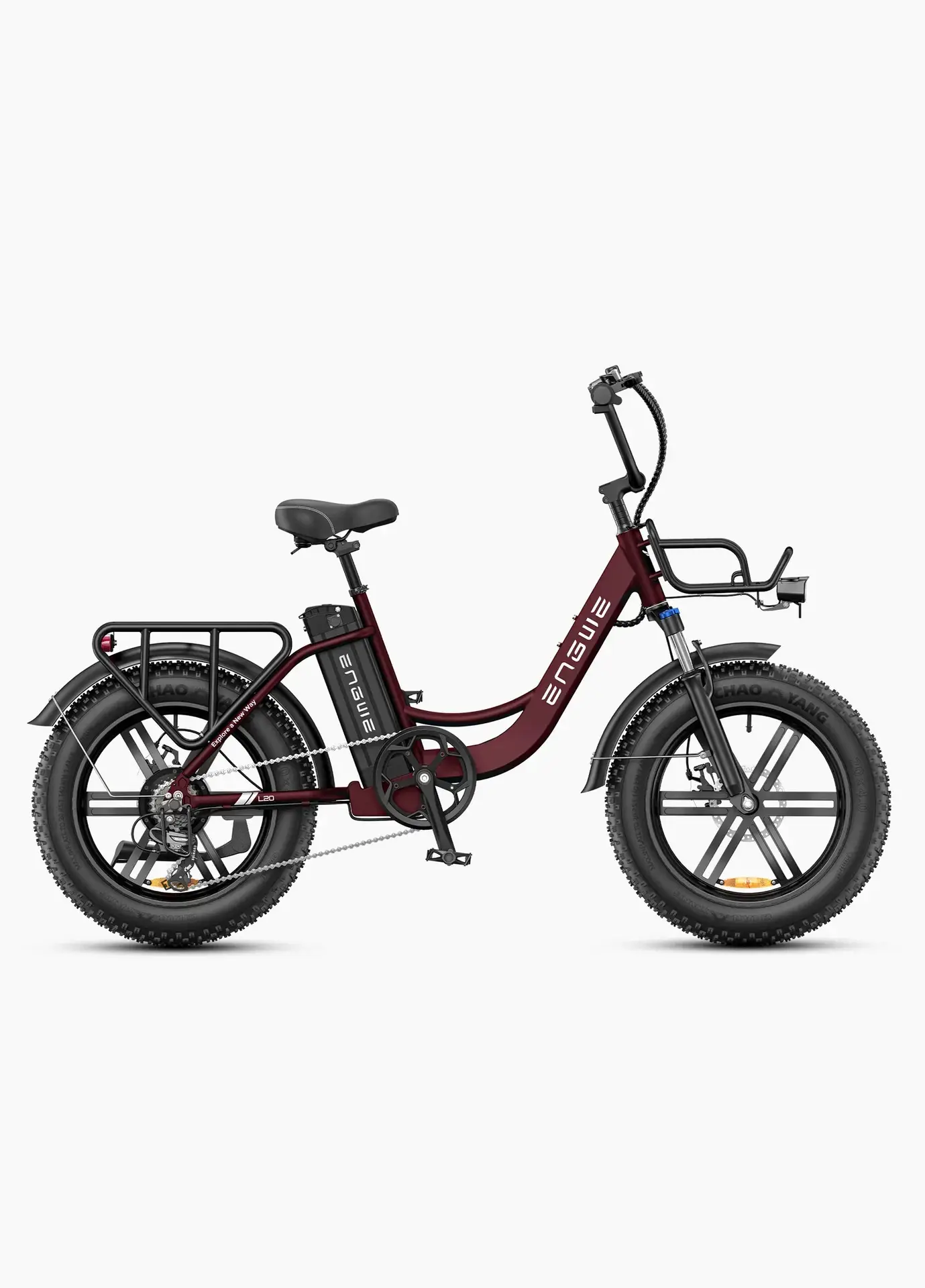 ENGWE L20 Step-Thru Bicicleta Eléctrica Fat Bike 20" – 48V 13Ah, hasta 140 km 4 ENGWE L20 Step-Thru Bicicleta Eléctrica Fat Bike 20" – 48V 13Ah, hasta 140 km - Imagen 3