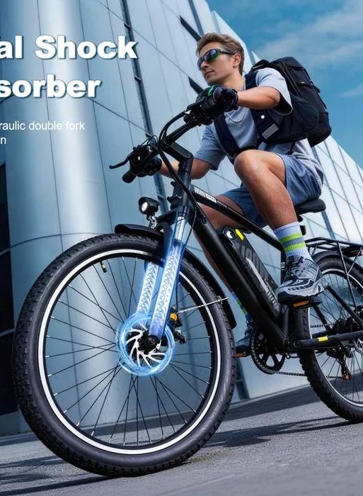 AVDLEU - Bicicleta eléctrica de 27,5" AVDLEU A31 - Motor de 250 W - Batería de 36 V y 12,8 Ah
