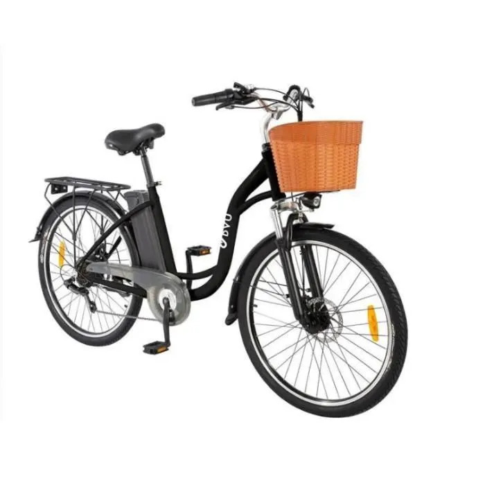 Bicicleta eléctrica urbana - DYU - C6 - Motor de 350 W - Batería de 36 V 12,5 Ah