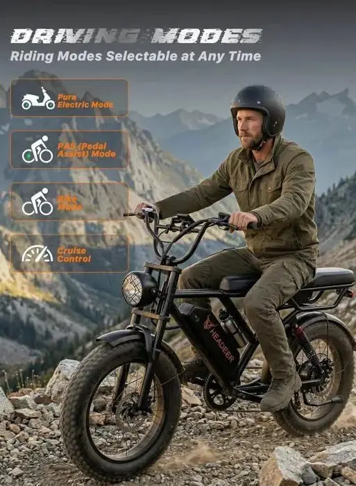 Bicicleta eléctrica para adultos AOVOPRO BK20, 20'' Fat Bike, 750W, batería de 48V 18Ah