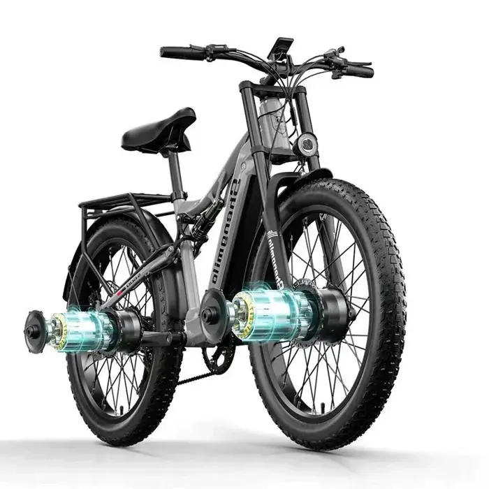 Bicicleta eléctrica Shengmilo S600 de 26 pulgadas con potentes motores duales de 48 V y 2000 W 1 Bicicleta eléctrica Shengmilo S600 de 26 pulgadas con potentes motores duales de 48 V y 2000 W