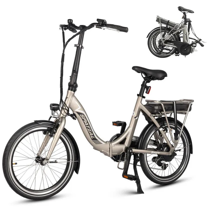 Bicicleta eléctrica plegable SPATIAL - Batería extraíble de 36 V y 10,4 Ah