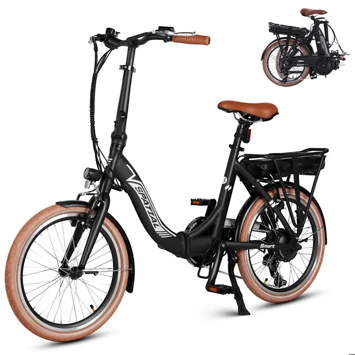 Bicicleta eléctrica plegable SPATIAL - Batería extraíble de 36 V y 10,4 Ah