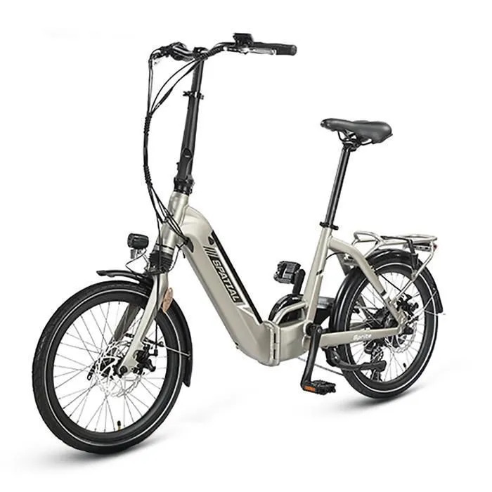 Bicicleta eléctrica plegable SPATIAL, motor de 500 W, batería extraíble, autonomía de 30 a 70 km