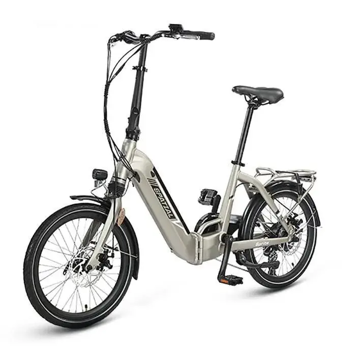 Bicicleta eléctrica plegable SPATIAL, motor de 500 W, batería extraíble, autonomía de 30 a 70 km