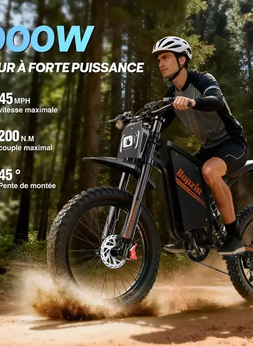 Bicicleta eléctrica - Neumáticos todoterreno de 20"*4.0