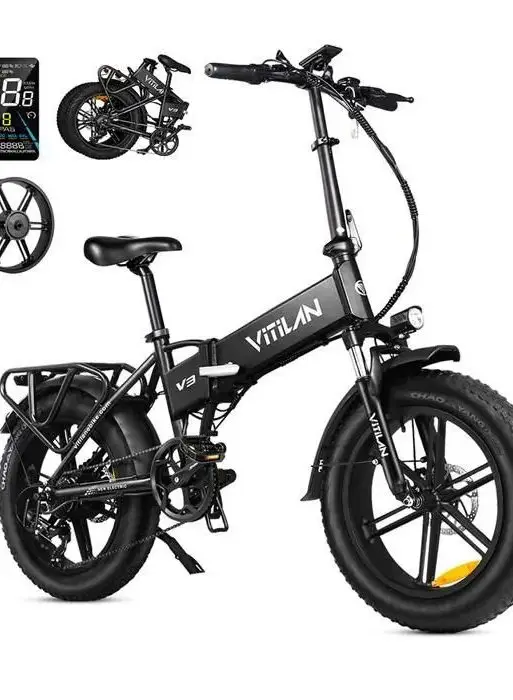 Bicicleta eléctrica Vitilan V3 2.0, 750 W, 48 V, 13 Ah, plegable, 20 x 4,0"