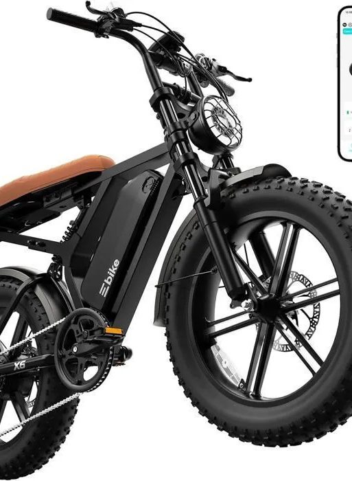 Bicicleta eléctrica para adultos (1500 W de potencia máxima) - Neumático ancho de 20"