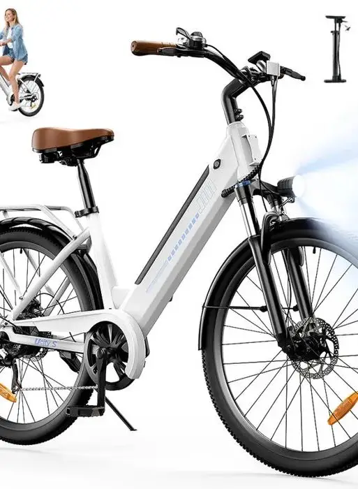 Bicicleta de montaña eléctrica para adultos AGILERIDE de 26", motor de 350 W
