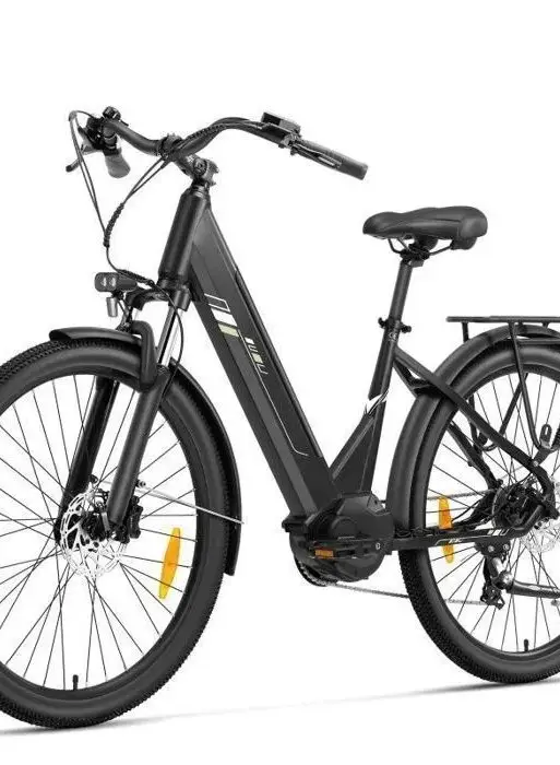 Bicicleta eléctrica Touroll Urbano 3 - Motor central de 250 W - Batería de 36 V y 13 Ah